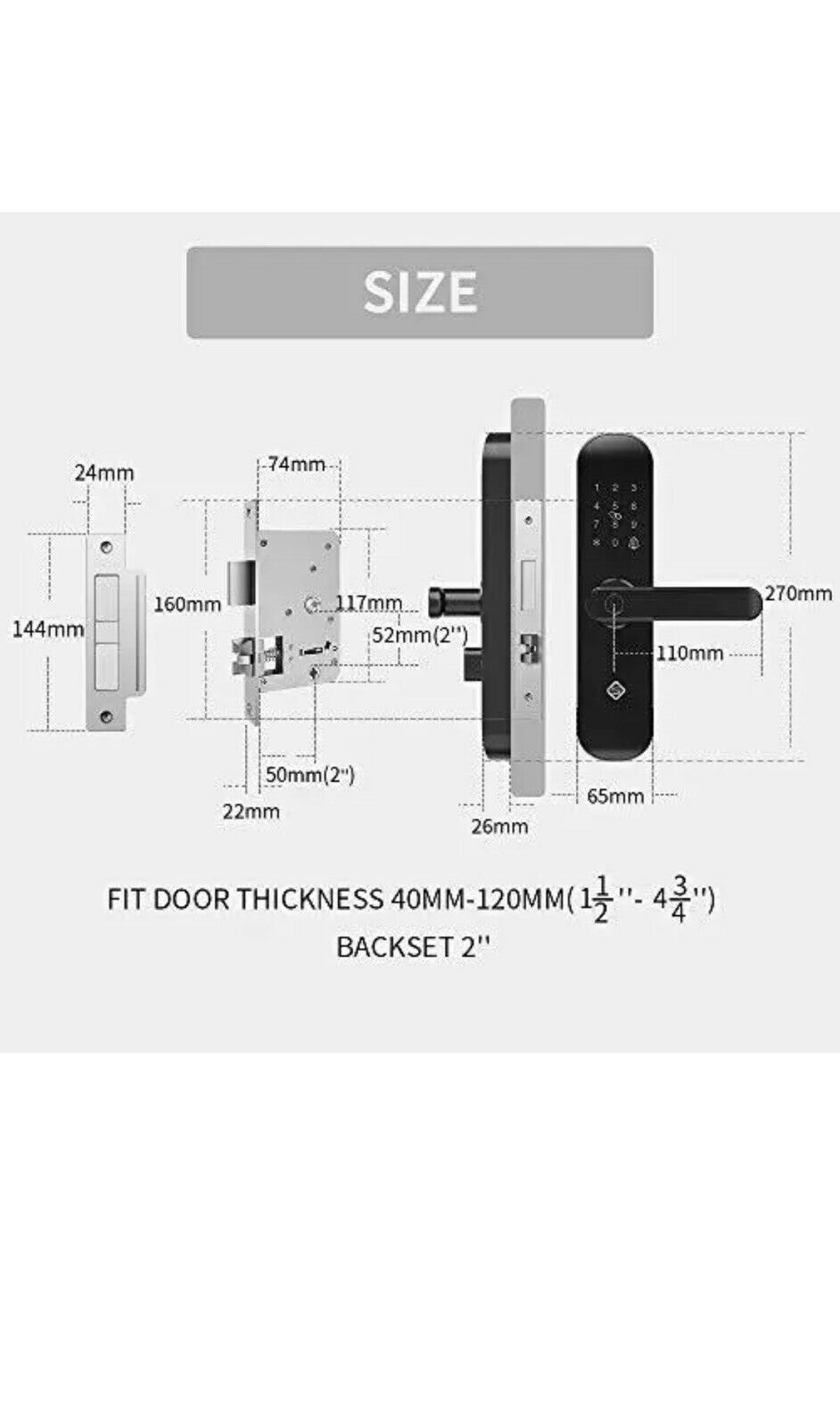 LifeGuard WiFi Smart Door Handle/Lock